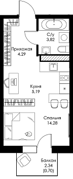 Квартира-студия № 24 